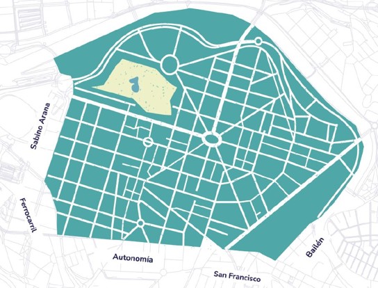 Zona de aparcamiento Telpark Bilbao